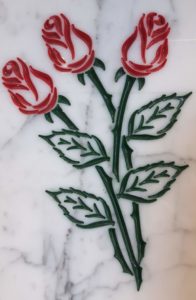 rose colorate 3d